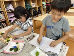 8月22日　絵手紙　1年